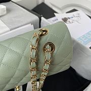 Chanel CF25 Mint Caviar Gold Hardware - 5