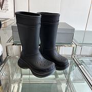 Balenciaga Crocs Black Rain Boots - 1