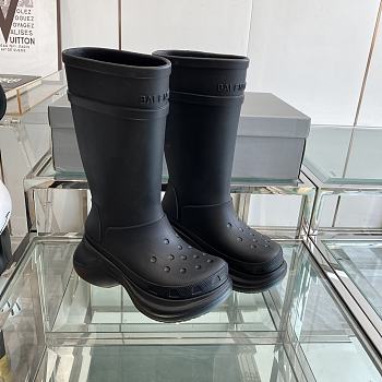 Balenciaga Crocs Black Rain Boots