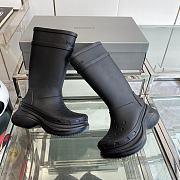 Balenciaga Crocs Black Rain Boots - 2