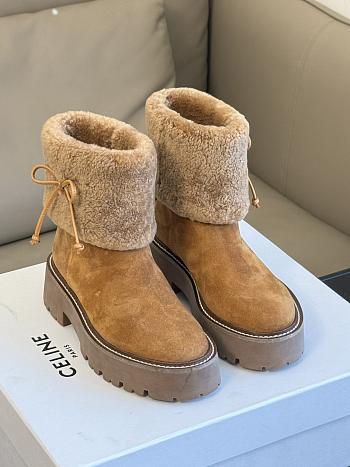 Celine Suede Ankle Boots
