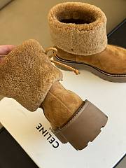 Celine Suede Ankle Boots - 5