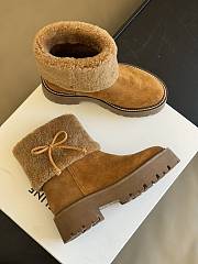 Celine Suede Ankle Boots - 4