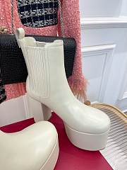 Valentino Double White Platform Shoes  - 3