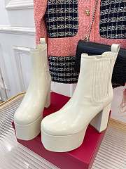 Valentino Double White Platform Shoes  - 5