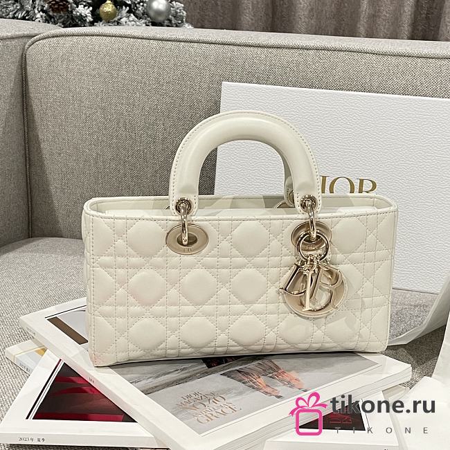 Dior Lady D-Joy White Bag - 26x13.5x5cm - 1