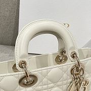 Dior Lady D-Joy White Bag - 26x13.5x5cm - 5