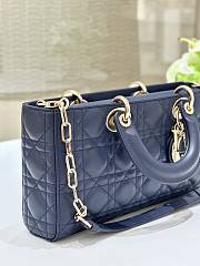 Dior Lady D-Joy Navy Bag - 26x13.5x5cm - 4