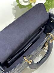 Dior Lady D-Joy Navy Bag - 26x13.5x5cm - 3