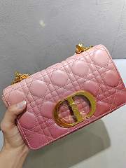 Dior Small Cario Ombre Pink Classic Flap -  22x12x7.5cm - 1