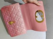 Dior Small Cario Ombre Pink Classic Flap -  22x12x7.5cm - 2