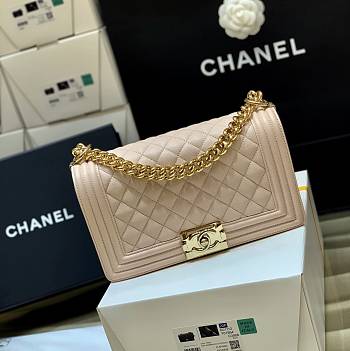 Chanel Classic Leboy Nude Pink Bag 25cm