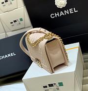 Chanel Classic Leboy Nude Pink Bag 25cm - 5