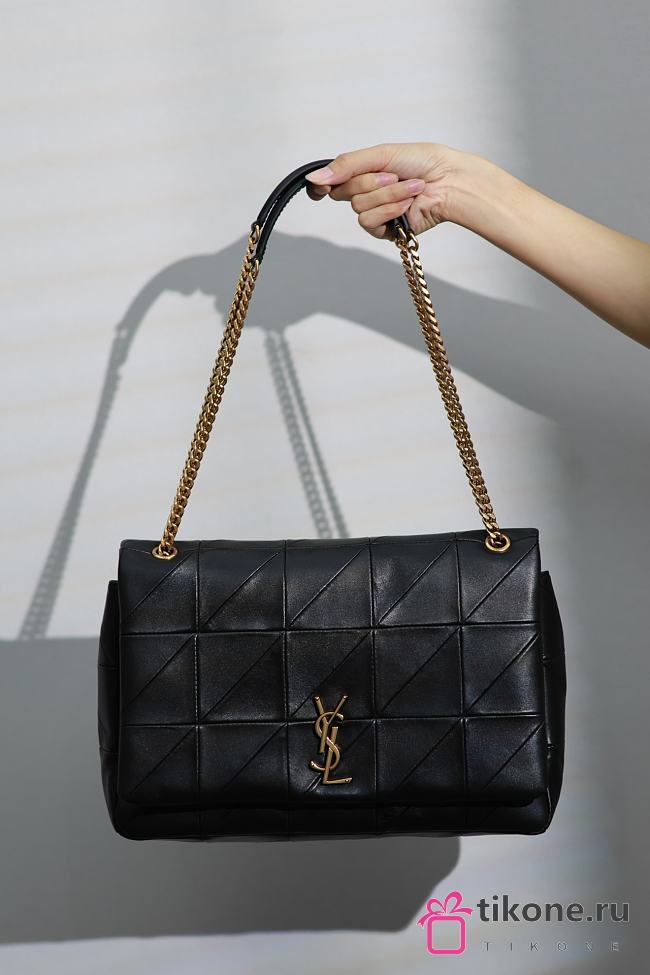 YSL Black Jamie Giant Rive Gauche Chain Bag - 33×22×7.5cm - 1