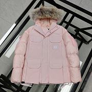 Canada Goose Fur Hood Pink Jacket - 1