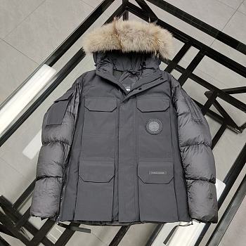 Canada Goose Fur Hood Grey Jacket 