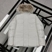 Canada Goose Fur Hood White Jacket - 2