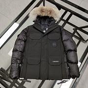 Canada Goose Fur Hood Black Jacket - 1