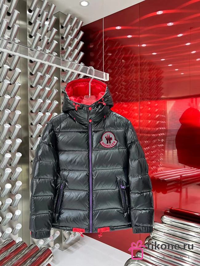 Moncler Black Down Jacket - 1