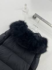 Moncler 2023 Black Short Jacket With Fur  - 2