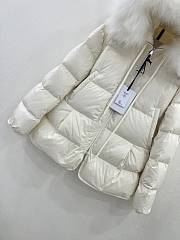 Moncler 2023 White Short Jacket With Fur - 3