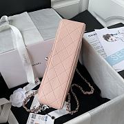 Chanel Classic Pink Caviar Silver Hardware 23cm - 5