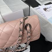 Chanel Classic Pink Caviar Silver Hardware 23cm - 3