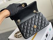 Chanel Classic Small Black Lambskin Gold Hardware 20cm - 4