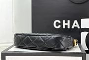 Chanel 23K Black Lambskin Hobo Bag - 20×13×5cm - 4