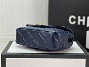 Chanel Small Flap Bag Lambskin & Gold-Tone Metal In Navy - 21x7x12cm - 5