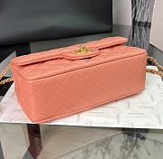 Chanel Classic Pink Lambskin Top Handles - 20×14×7cm - 5