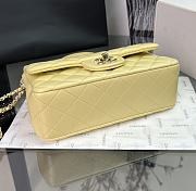 Chanel Classic Yellow Lambskin Top Handles - 20×14×7cm - 5