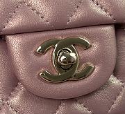 Chanel Classic Pearlescent Pink Lambskin Top Handles - 20×14×7cm - 2