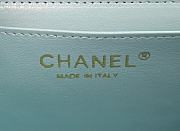 Chanel Classic Blue Lambskin Top Handles - 20×14×7cm  - 5