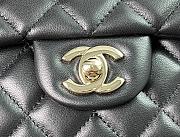 Chanel Classic Black Lambskin Top Handles - 20×14×7cm - 4