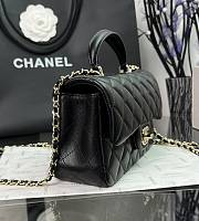 Chanel Classic Black Lambskin Top Handles - 20×14×7cm - 2