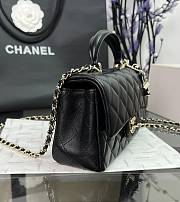 Chanel CF Black Lambskin Top Handles - 20×14×7cm - 4