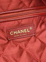 Chanel Sequins Logo Chain Cowhide Pink - 35x37x7cm - 3