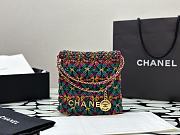 Chanel 22 Calfskin Macrame Mini Bag - 23x18.5x6cm - 1