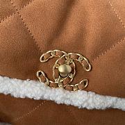 Chanel 26 Shearling Lambskin Quilted Coco Neige Single Flap Beige - 2