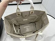 Chanel Deauville Tote Grey Top Handles 38cm - 5