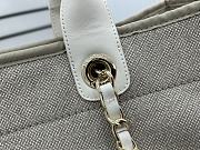 Chanel Deauville Tote Grey Top Handles 38cm - 3