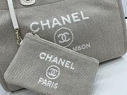 Chanel Deauville Tote Grey Top Handles 38cm - 2