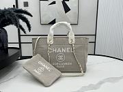 Chanel Small Deauville Tote Grey - 33x26x15.5cm - 1