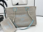 Chanel Deauville Tote Grey-Blue - 33x14.5x24cm - 1