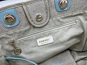 Chanel Deauville Tote Grey-Blue - 33x14.5x24cm - 2