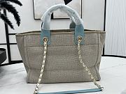 Chanel Small Deauville Tote Grey-Blue - 33x14.5x24cm - 4