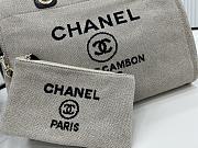 Chanel Small Deauville Tote Grey-Black - 33x14.5x24cm - 3