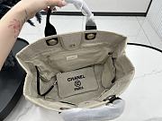 Chanel Deauville Tote Grey-Black Top Handles 38cm - 3