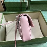 Gucci Marmont Mini Pink Leather Bag With Mini Purse - 21x12x5cm - 5